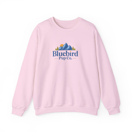 Bluebird Pup Co. Crewneck Sweatshirt - Mountain Logo Dog Lover Pullover
