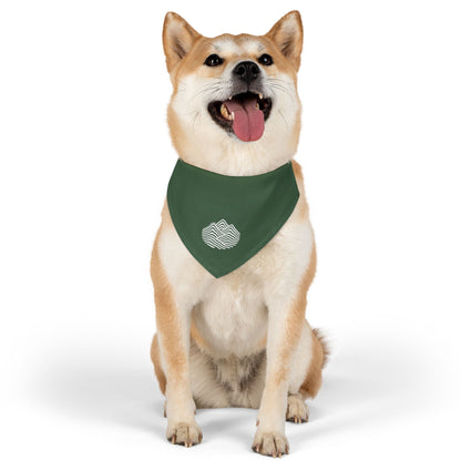Pet Bandana Collar — 'More Worry Less' Minimal Wave Design