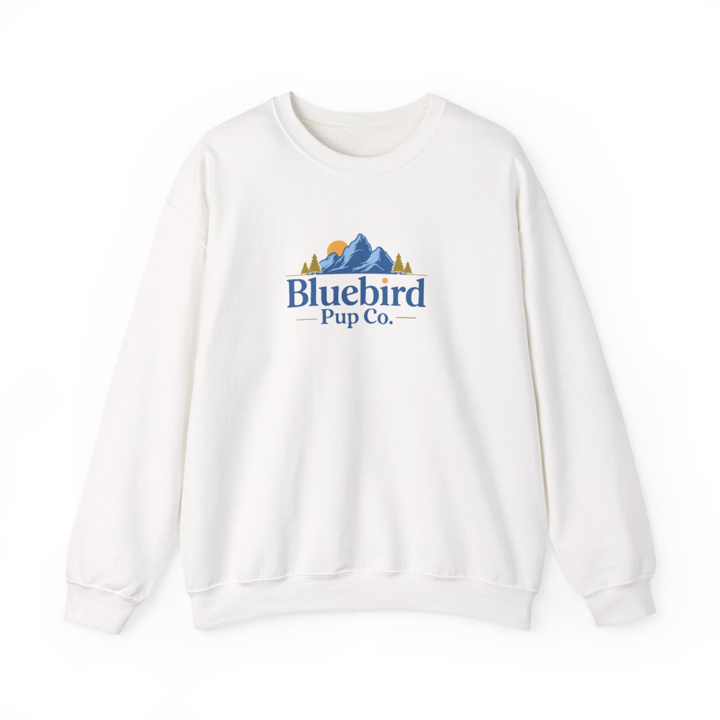 Bluebird Pup Co. Crewneck Sweatshirt - Mountain Logo Dog Lover Pullover