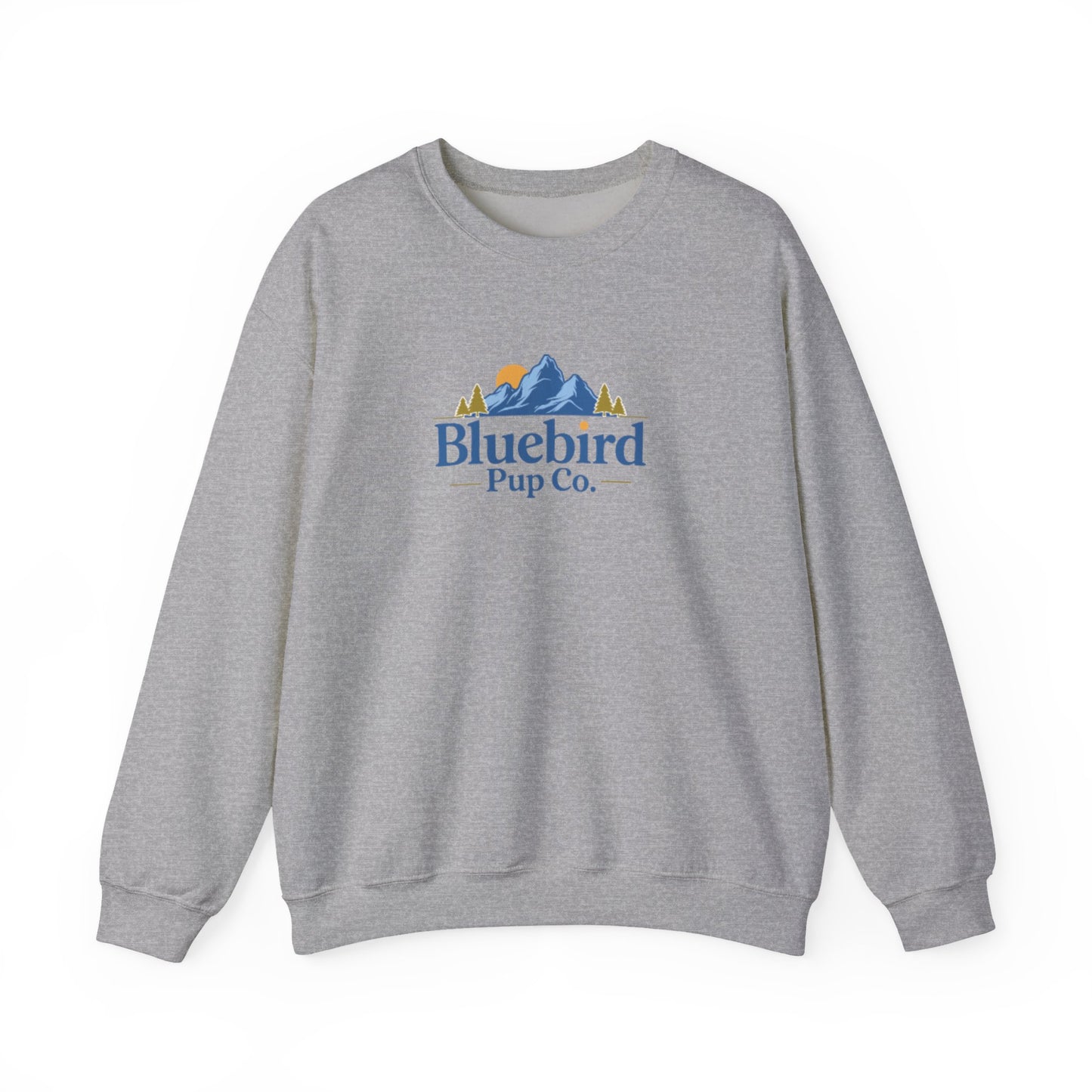 Bluebird Pup Co. Crewneck Sweatshirt - Mountain Logo Dog Lover Pullover