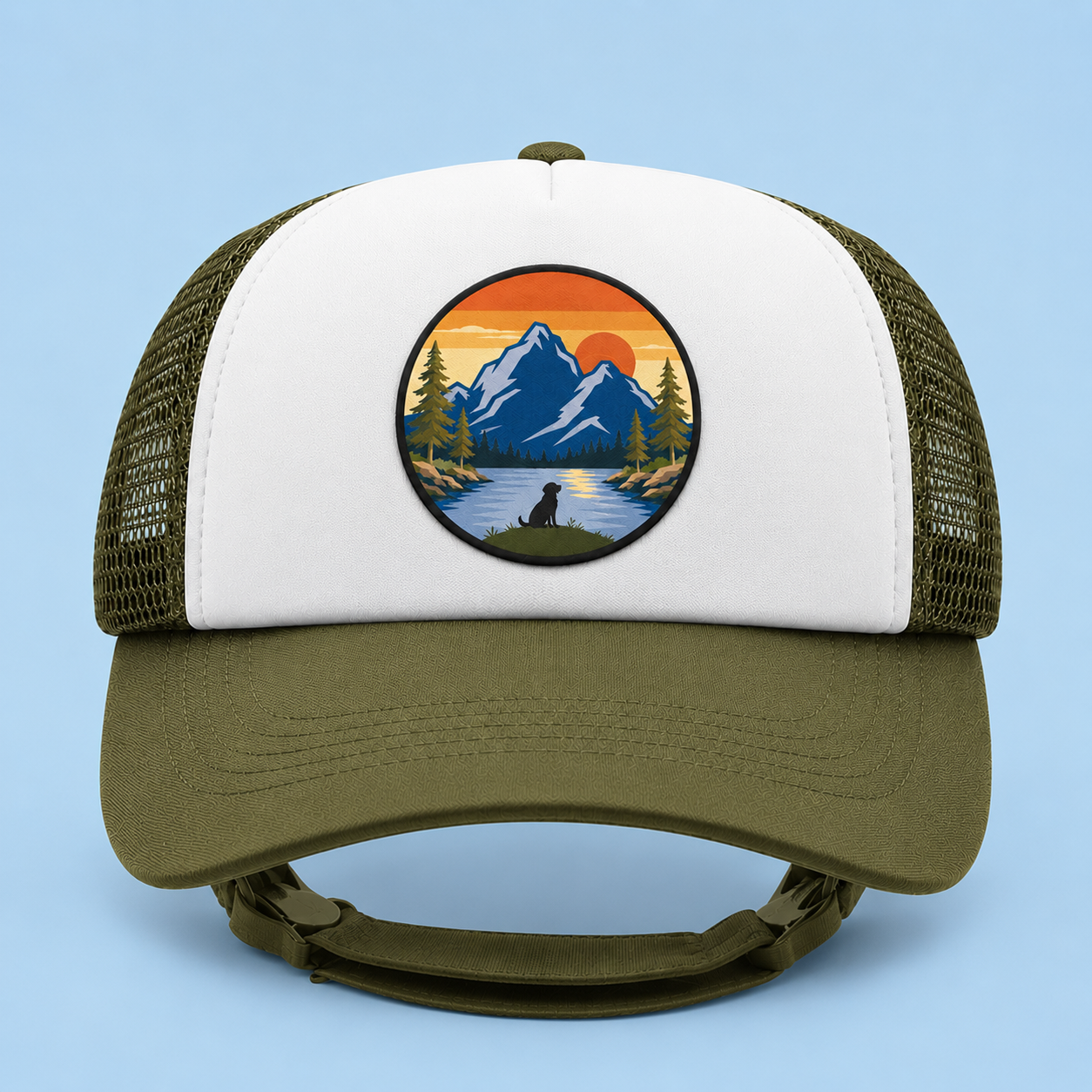 Green Trucker Hat for Dogs