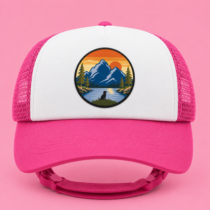 Pink Trucker Hat for Dogs